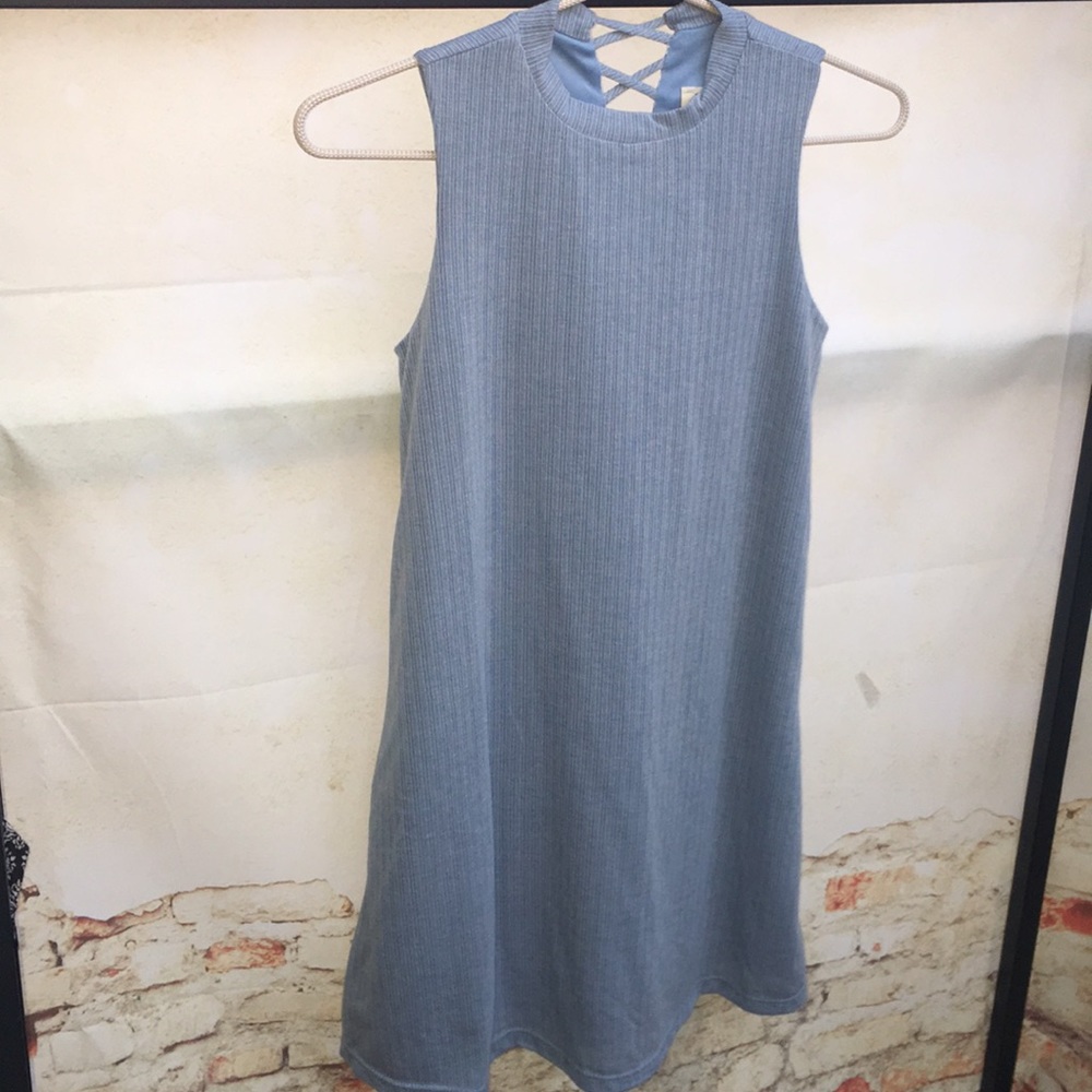 NWT PP LA Girls Sleeveless Ribbed Dress - Picture 3 of 6